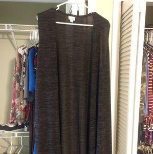 Lularoe Med Black and Charcoal Heathered Joy, EUC